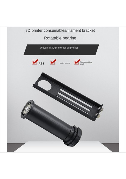 3D Yazıcı Filament Tutucu Makara Desteği Uyumlu Abs/pla/petg/tpu 3D Yazıcı Malzeme Ruloları Sabit Cihazı Döndürebilir (Yurt Dışından) fiyatları