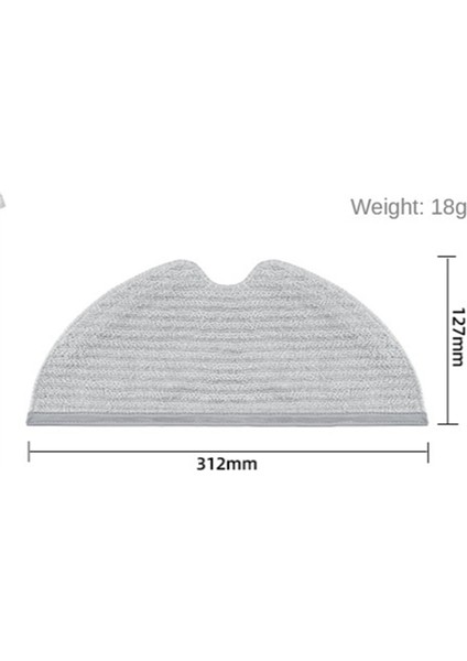 Xiaomi Dreame D9 L10PRO Robot Paspas Bezi Aksesuarları Elektrikli Süpürge Aksesuarları Için 3 Adet (Yurt Dışından) fiyatları