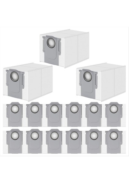 Roborock Saros 10R/P10/P10S Pro/qrevo/qrevo Maxv/qmove MAXV/G20S/V20 Robot Süpürge Parçaları Için 15'li Toz Torbası (Yurt Dışından)