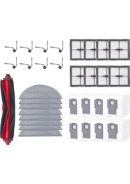 Roborock Q10 S5/Q10 S5+/Q10V/Q10V+/Q10 VF/Q10 Vf+/s8 Pro/s8 Pro Plus Parçaları Ana Yan Fırça Filtre Paspas Bezi Toz Torbası (Yurt Dışından) fırsatları