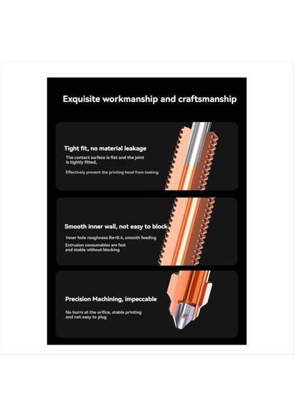 Kırmızılık Için K1C/K1 Max/enter-3 V3 Nozul Yüksek Akış Bimetal Bakır Titanyum Nozüller All-One Hızlı Swap Nozul 0 6mm (Yurt Dışından)