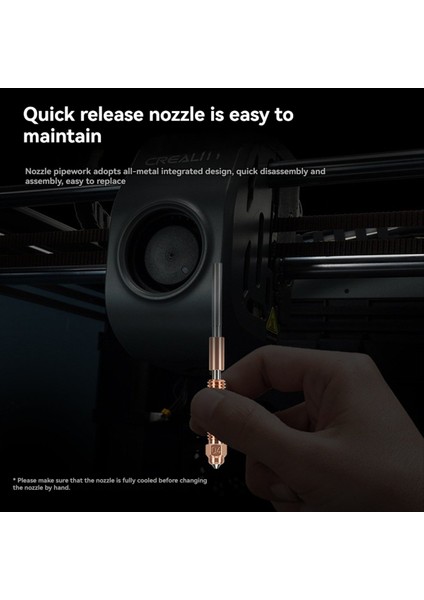 Kırmızılık Için K1C/K1 Max/enter-3 V3 Nozul Yüksek Akış Bimetal Bakır Titanyum Nozüller All-One Hızlı Swap Nozul 0 6mm (Yurt Dışından) modelleri