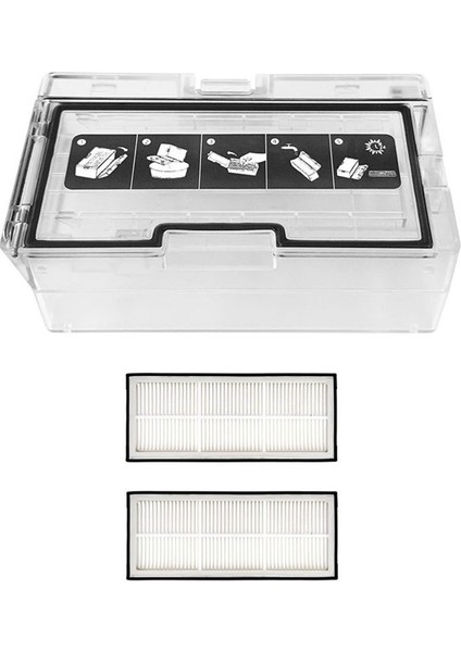 Xiaomi Roborock S7 T7S T7S Plus S70 S75 Toz Kutusu Robot Süpürgesi Toz Haznesi Hepa Filtre Aksesuarları (Yurt Dışından)