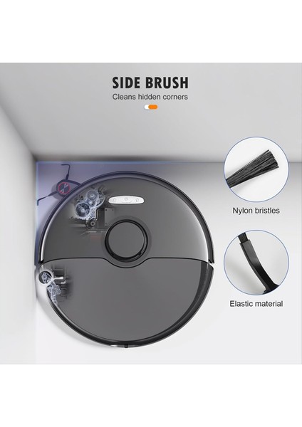 Roborock S8 Maxv Ultra Aksesuarları Robot Süpürge Ana Yan Fırça Hepa Filtre Paspas Toz Torbaları Yedek Parçaları (Yurt Dışından) fiyatları