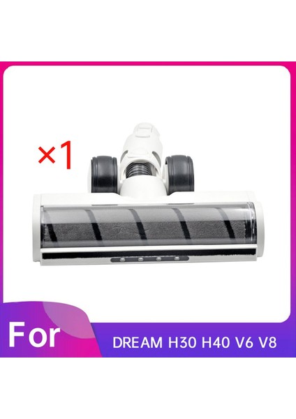 Dream H30 H40 V6 V8 Elektrikli Süpürge Aksesuarları Için Zemin Fırçası Başlığı Yeşil LED Işıklı Elektrikli Zemin Fırçası B Içerir (Yurt Dışından)