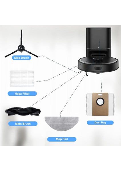 Tapo RV30 Max PLUS/RV30 MAX/RV20 Max PLUS/RV20 Max Robot Süpürge Yedek Parçaları Için Aksesuar Kiti (Yurt Dışından) fiyatları