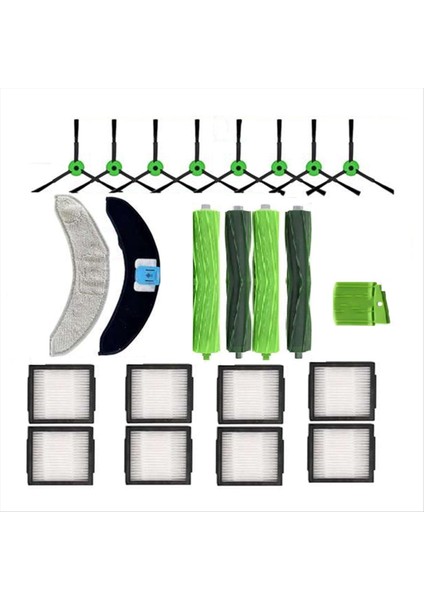 Irobot Roomba Combo 10 Max / J9 J7+/plus Robot Süpürge Ana Yan Fırça Hepa Filtre Paspas Toz Torbası Pedi (Yurt Dışından) fiyatları