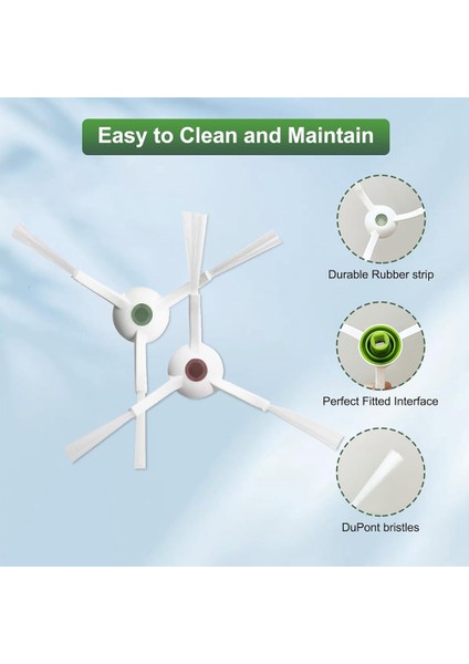 Ecovacs Deebot T20 Omni Robot Süpürge Ana Yan Fırça Hepa Filtre Paspas Bezi Toz Torbası Yedek Aksesuarları (Yurt Dışından) fiyatları