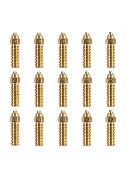 15PCS Pirinç Nozullar Kiti 3D Yazıcı Nozul Seti Için K1 Nozul Kiti Yazıcı Parçaları ve K1 Için Aksesuarlar K1 Maks (Yurt Dışından)