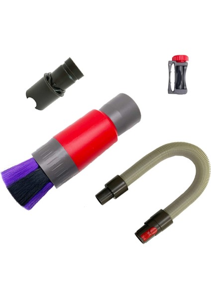 Dyson V7 V8 V10 V11 V15 V6 Serisi Elektrikli Süpürge Aksesuarları Için Tetik Kilidi ile Toz Alma Fırçası Esnek Uzatma Hortumu (Yurt Dışından)