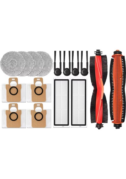 Xiaomi Mijia M40S / OV31CN Elektrikli Süpürge Aksesuarları Için 16 Adet Ana Silindir Yan Fırça Hepa Filtre Paspas Pedleri Toz Torbaları (Yurt Dışından) modelleri