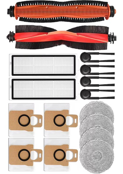 Xiaomi Mijia M40S / OV31CN Elektrikli Süpürge Aksesuarları Için 16 Adet Ana Silindir Yan Fırça Hepa Filtre Paspas Pedleri Toz Torbaları (Yurt Dışından) fırsatları