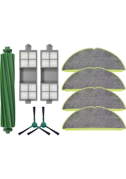 Irobot Roomba 205 Combo / 205 Vac Robot Süpürge Yedek Parçaları Için 9 Adet Ana Fırça Yan Fırça Filtre Paspas Bezi (Yurt Dışından) modelleri