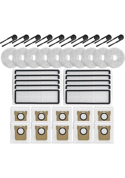 Xiaomi Mijia M40S / OV31CN Elektrikli Süpürge Parçaları Yan Fırça Hepa Filtre Paspas Bezi Toz Torbası Aksesuarları (Yurt Dışından)