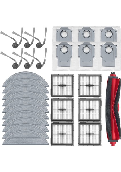 Roborock Q10 S5/Q10 S5+/Q10 X5/Q10 X5+/Q10 VF/Q10 Vf+ Yedek Parçalar Ana Yan Fırça Hepa Filtre Paspas Bezi Toz Torbası (Yurt Dışından) fiyatları
