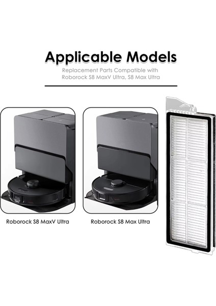 Roborock S8 Maxv G20S Ultra Robot Süpürge Yedek Parça Aksesuarları Için Hepa Filtreleri (Yurt Dışından) fiyatları