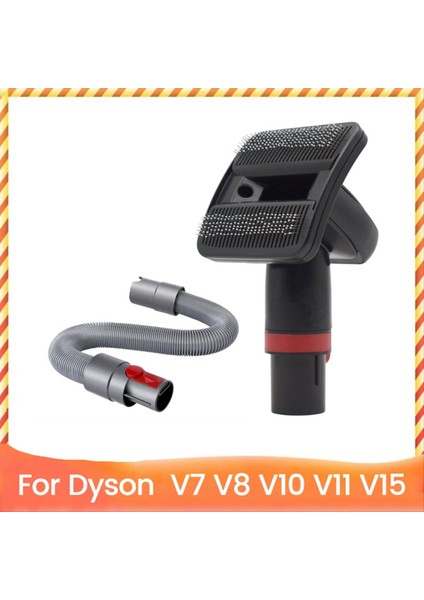Dyson V7 V8 V10 V11 V15 Elektrikli Süpürge Ataşmanları Için Köpek Tüyü Vakum Fırçası Uzatma Borusu Evcil Hayvan Bakım Aleti Gevşek Tüyleri Temizler (Yurt Dışından)