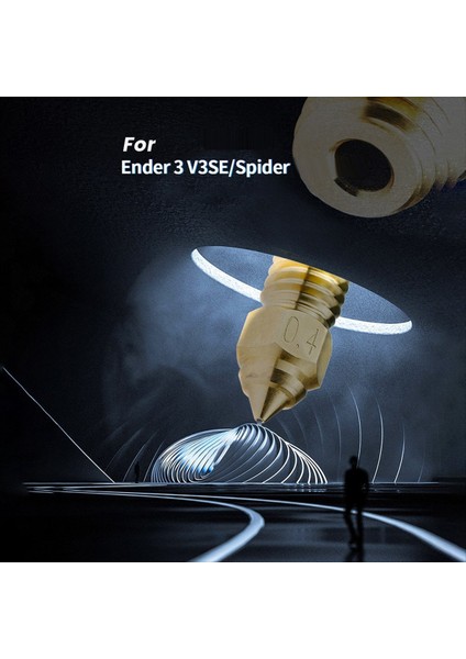 5pcs 3D Ender 7/ÖRÜMCEK/ENDER3V3 Se Yüksek Hızlı Yüksek Sertlik 0 4mm Pirinç Meme (Yurt Dışından) fırsatları