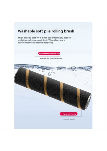 Dreame V12S V16S V15PRO V16PRO El Süpürgesi Aksesuarları Için Yumuşak Tüy Toplayıcı Fırça Yedek Parçaları (Yurt Dışından) fırsatları