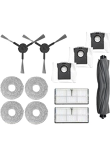Dreame L10S Ultra Gen 2 Robot Süpürge Yedek Parça Seti Kauçuk Ana Saç Kesimi Yan Fırça, Filtre, Paspas Bezi (Yurt Dışından)