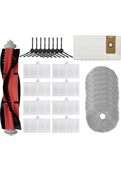 Ultenic Mc1 Elektrikli Süpürge Yedek Parçaları Ana Yan Fırça Hepa Filtre Paspas Bezi Toz Torbası (Yurt Dışından)