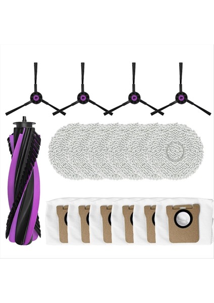 Jonr P20 Pro Yedek Parçaları - Ana Yan Fırça, Toz Torbası, Paspas Bezleri - Elektrikli Süpürge Aksesuarları Seti (Yurt Dışından)