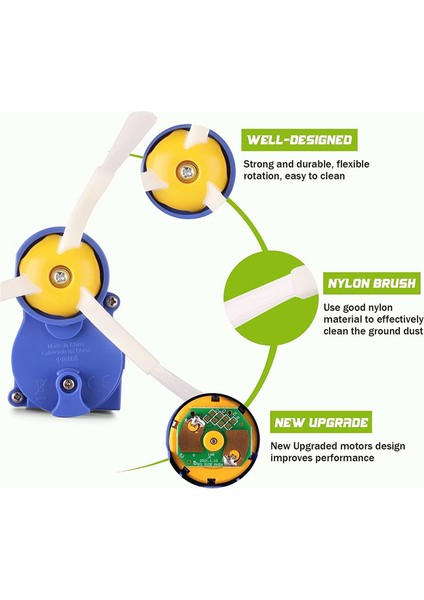 Irobot Roomba 500 600 700 800 900 I3 Serisi Robot Süpürge Yedek Motor Modülü Için Yan Fırça Motor Modülü (Yurt Dışından) modelleri