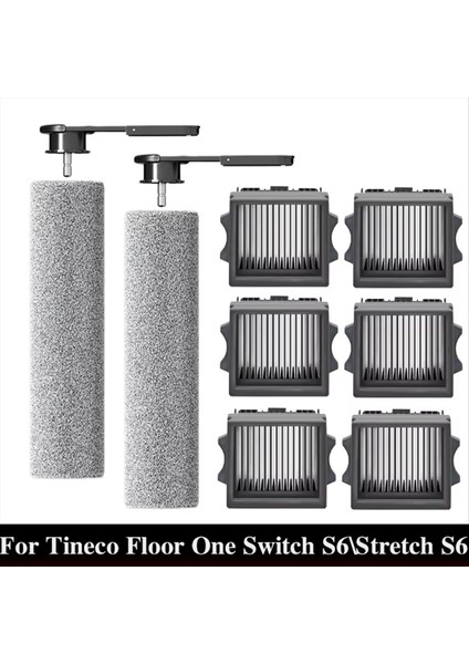 Tineco Floor One Switch S6 Stretch S6 Parçaları Islak Kuru Elektrikli Süpürge Sarf Malzemeleri Rulo Fırça Hepa Filtre Aksesuarları (Yurt Dışından) modelleri