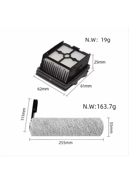 Tineco Floor One Switch S6 Stretch S6 Parçaları Islak Kuru Elektrikli Süpürge Sarf Malzemeleri Rulo Fırça Hepa Filtre Aksesuarları (Yurt Dışından) fırsatları