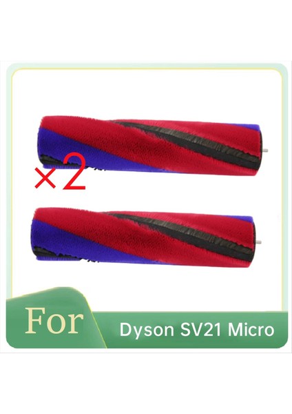 Dyson SV21 Mikro Elektrikli Süpürge Için 2 Adet Ana Fırça Yumuşak Kadife Rulo Fırça Aksesuarları (Yurt Dışından)