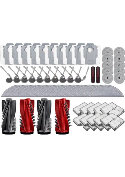 Roborock Saros 10/s9 Maxv ULTRA/S90VER/G30/A1460RR Aksesuarları Için Uygundur Ana Yan Fırça Filtresi Kenarlı Paspas Seti (Yurt Dışından)