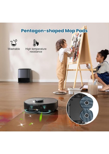 Eufy X10 Pro Omni Elektrikli Süpürge Yedek Parçaları Ana Yan Fırça Filtre Torbası Paspas Pedleri Elektrikli Süpürge Aksesuarları (Yurt Dışından) fırsatları