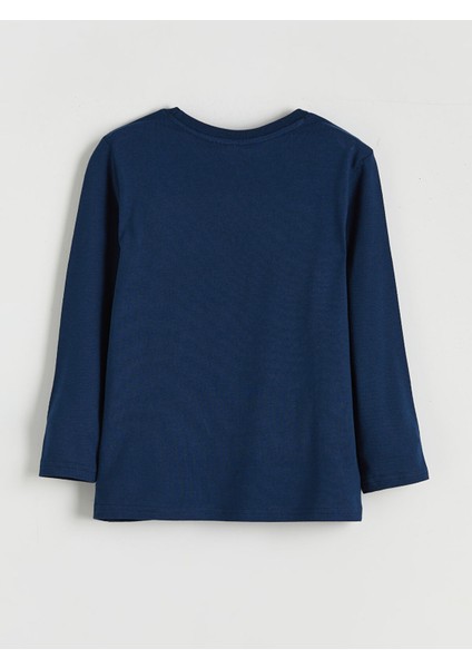 Yeni Sezon Bisiklet Yaka Sonic Baskılı Erkek Çocuk Pijama Takımı modelleri