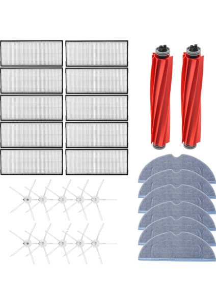 Roborock S7 T7S Hepa Filtre Aksesuarı Çıkarılabilir Kauçuk Ana Fırça/kapak Paspas Bezi Yan Fırça Elektrikli Süpürge Parçası (Yurt Dışından) fiyatları