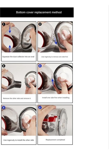Dyson V10 V11 V15 Elektrikli Süpürge Için Çöp Kutusu Kapağı Kapağı Sızdırmazlık Halkası ile Eski Toz Haznesi Tabanının Değiştirilmesi (Yurt Dışından) modelleri