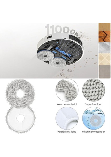 Ecovacs Deebot T30S / T30S Pro Robot Süpürge Ana Yan Fırça Hepa Filtre Paspas Bezi Toz Torbaları Için (Yurt Dışından) modelleri