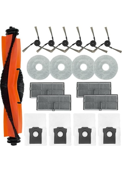 Dreame X40 Ultra Complete, S30 Pro Ultra Robot Süpürge Ana Yan Fırça Hepa Filtreler Paspas Bezi Toz Torbaları (Yurt Dışından)