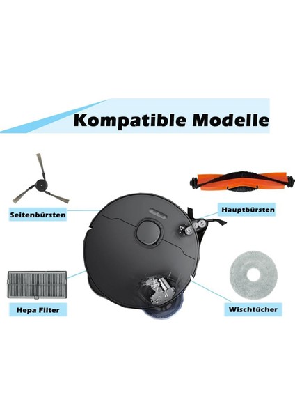 Dreame X40 Ultra Complete, S30 Pro Ultra Robot Süpürge Ana Yan Fırça Hepa Filtreler Paspas Bezi Toz Torbaları (Yurt Dışından) modelleri