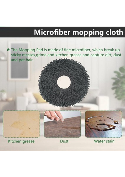 Roborock Qrevo Curv/qrevo Pro/qrevo Master/qrevo Plus Elektrikli Süpürge Yedek Parçaları Için 4 Parça Paspas Pedi Seti Paspas Bezi (Yurt Dışından) modelleri