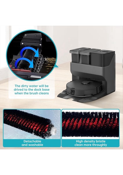 Roborock S8 Pro Ultra Robot Süpürge Aksesuarı Için Yüksek Hızlı Temizleme Fırçası ve Baz Istasyonu Filtre Lavaboları (Yurt Dışından) fırsatları
