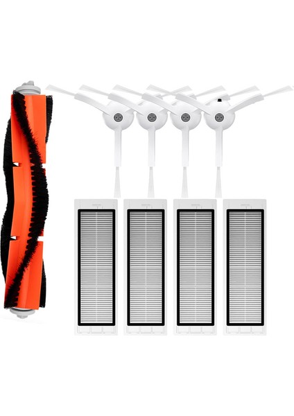 Xiaomi Mi Robot Süpürge 1/1s SDJQR01RR SDJQR02RR SDJQR03RR Roborock E3, S4, S4 Max, S5 Ana Yan Fırça Filtresi (Yurt Dışından)
