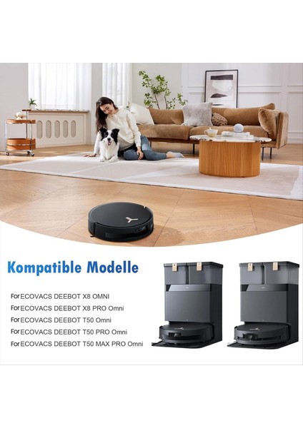 Ecovacs Deebot X8 Pro Omni / X8 Omnı / T50 Pro Omni / T50 Max Pro Omni / T50 Omni Robot Süpürge Için Toz Torbaları (Yurt Dışından) fiyatları