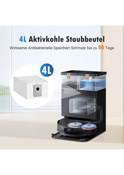 Ecovacs Deebot X8 Pro Omni / X8 Omnı / T50 Pro Omni / T50 Max Pro Omni / T50 Omni Robot Süpürge Için Toz Torbaları (Yurt Dışından) modelleri