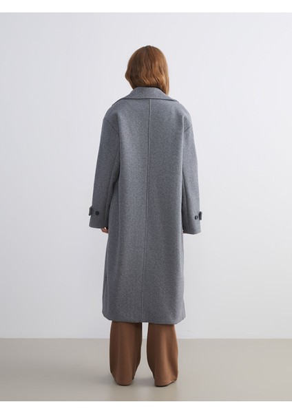 Yeni Sezon Kruvaze Yaka Kadın Kaşe Kaban indirimleri