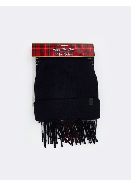 Yeni Sezon Desenli Erkek Atkı ve Bere