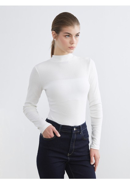 Yeni Sezon Dik Yaka Kadın Body