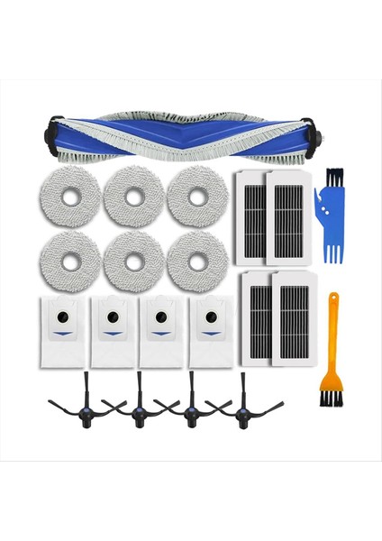 Ecovacs Deebot X5 Pro Omni Robot Süpürge Silindiri Yan Fırça Hepa Filtre Paspas Pedi Toz Torbası Için Yedek Parçalar (Yurt Dışından) fiyatları