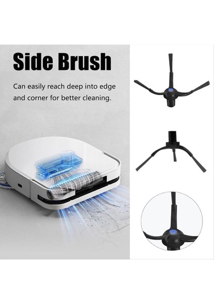 Ecovacs Deebot X5 Pro Omni Robot Süpürge Silindiri Yan Fırça Hepa Filtre Paspas Pedi Toz Torbası Için Yedek Parçalar (Yurt Dışından) modelleri