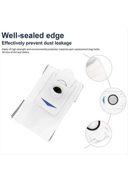 Ecovacs Deebot X5 Pro Omni Robot Süpürge Silindiri Yan Fırça Hepa Filtre Paspas Pedi Toz Torbası Için Yedek Parçalar (Yurt Dışından) fırsatları