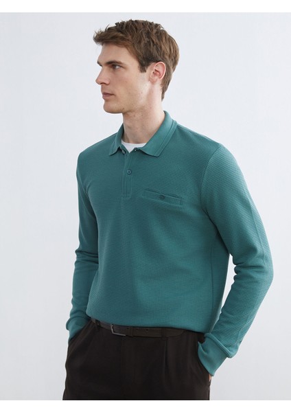 Yeni Sezon Polo Yaka Erkek Dokulu Tişört